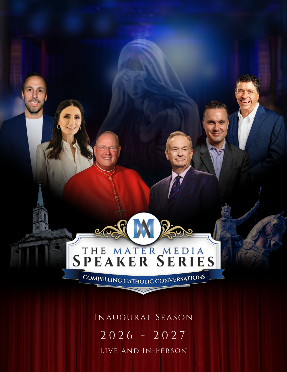 The Mater Media Speaker Series in St. Louis, Missouri. Inaugural season 2026-2027.