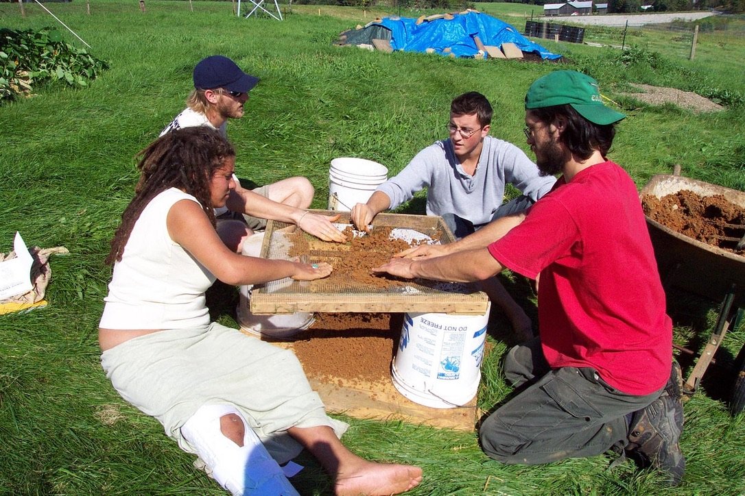 Making cob for the firepit