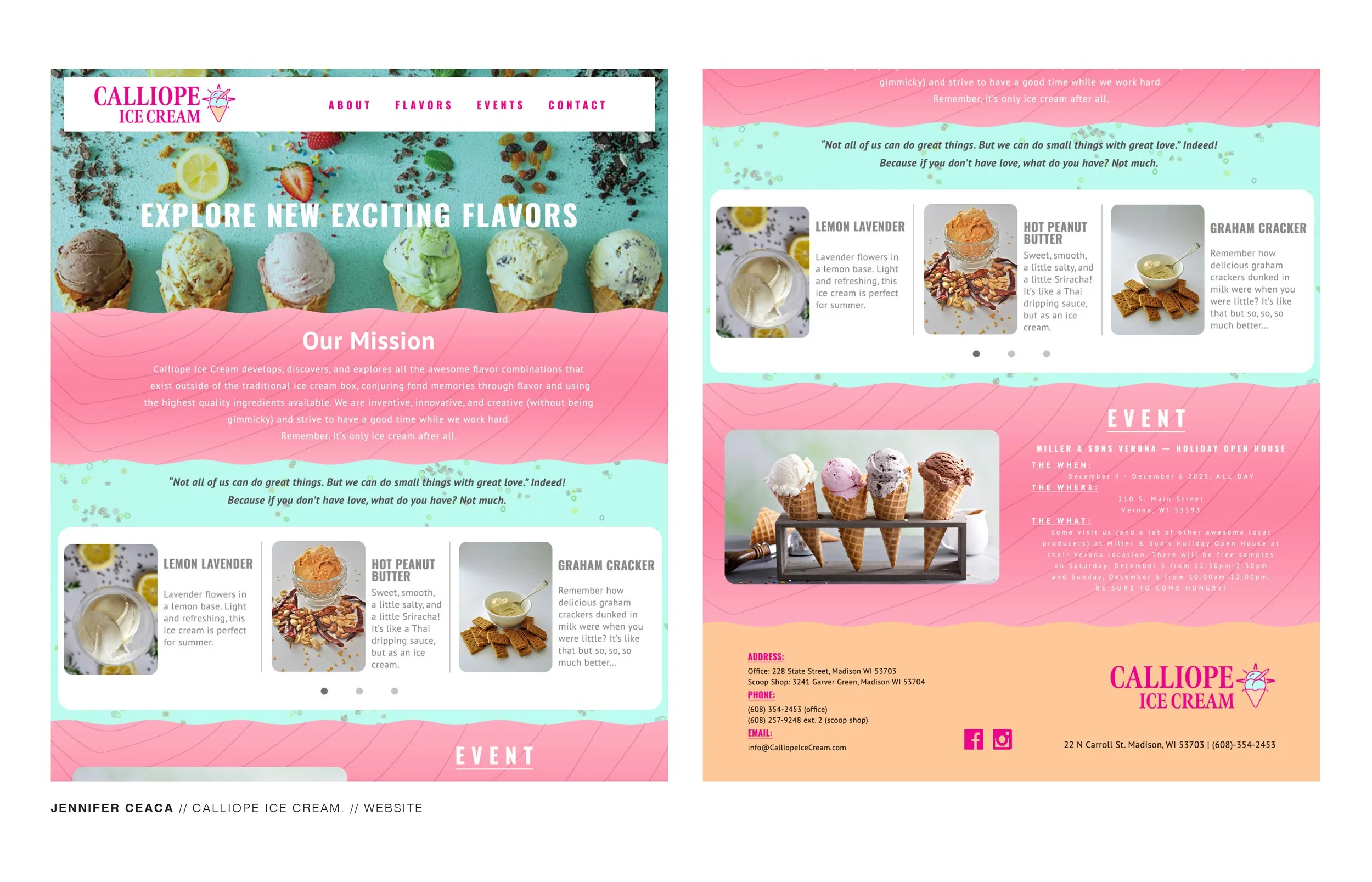 Whole website design