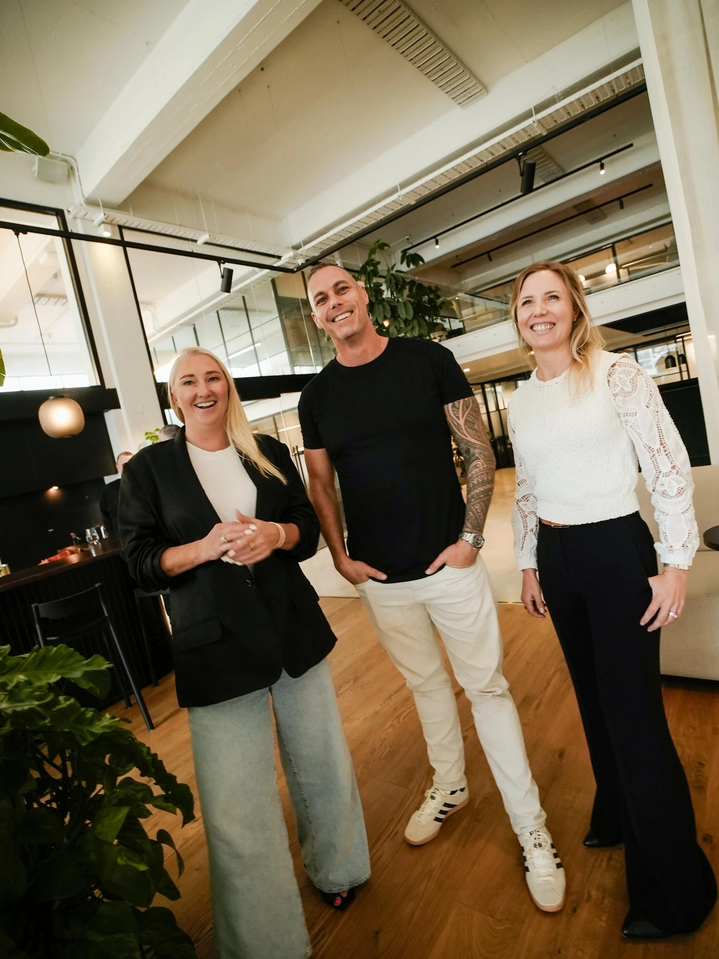 Rochelle Moffit of Revved with Duncan and Kate Skipper of Skipper & Skipper.