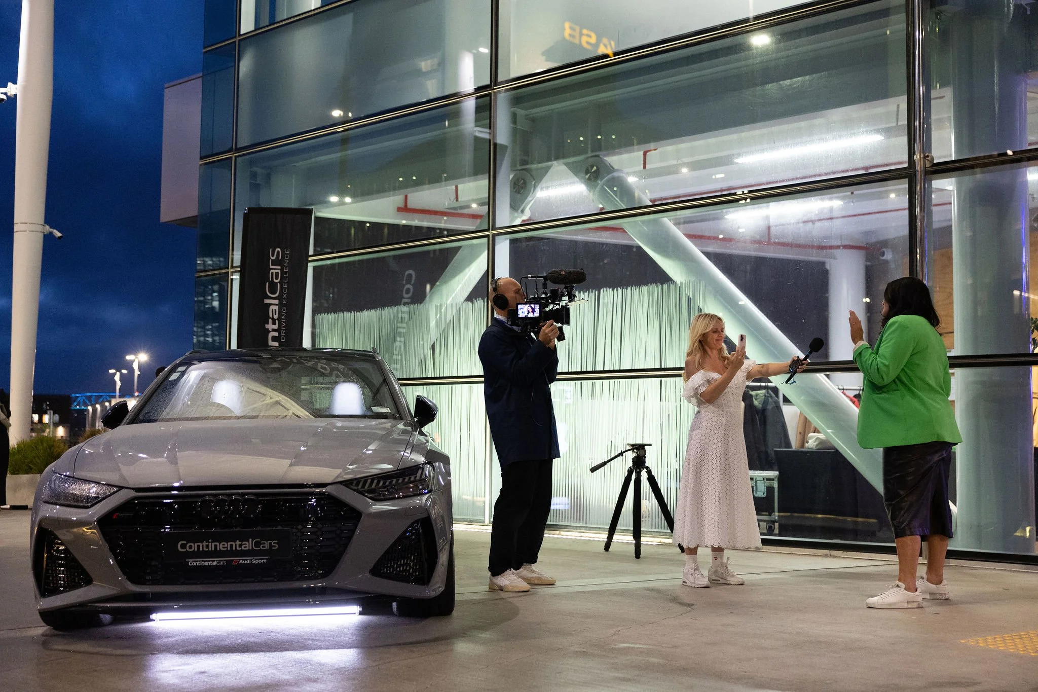 Interview happens at a Revved event