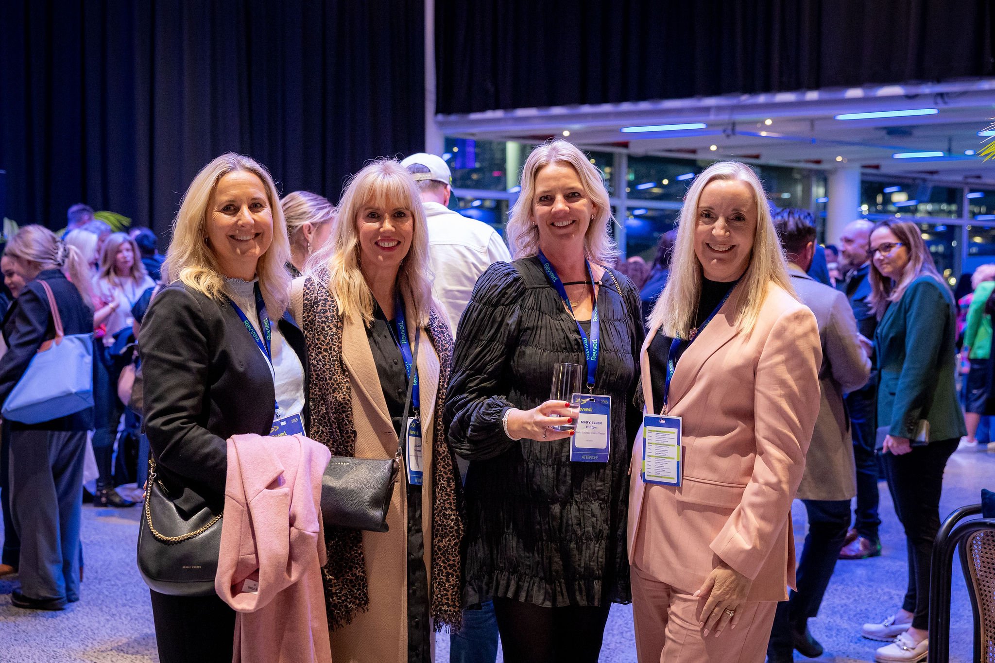 Four guests at a Revved event