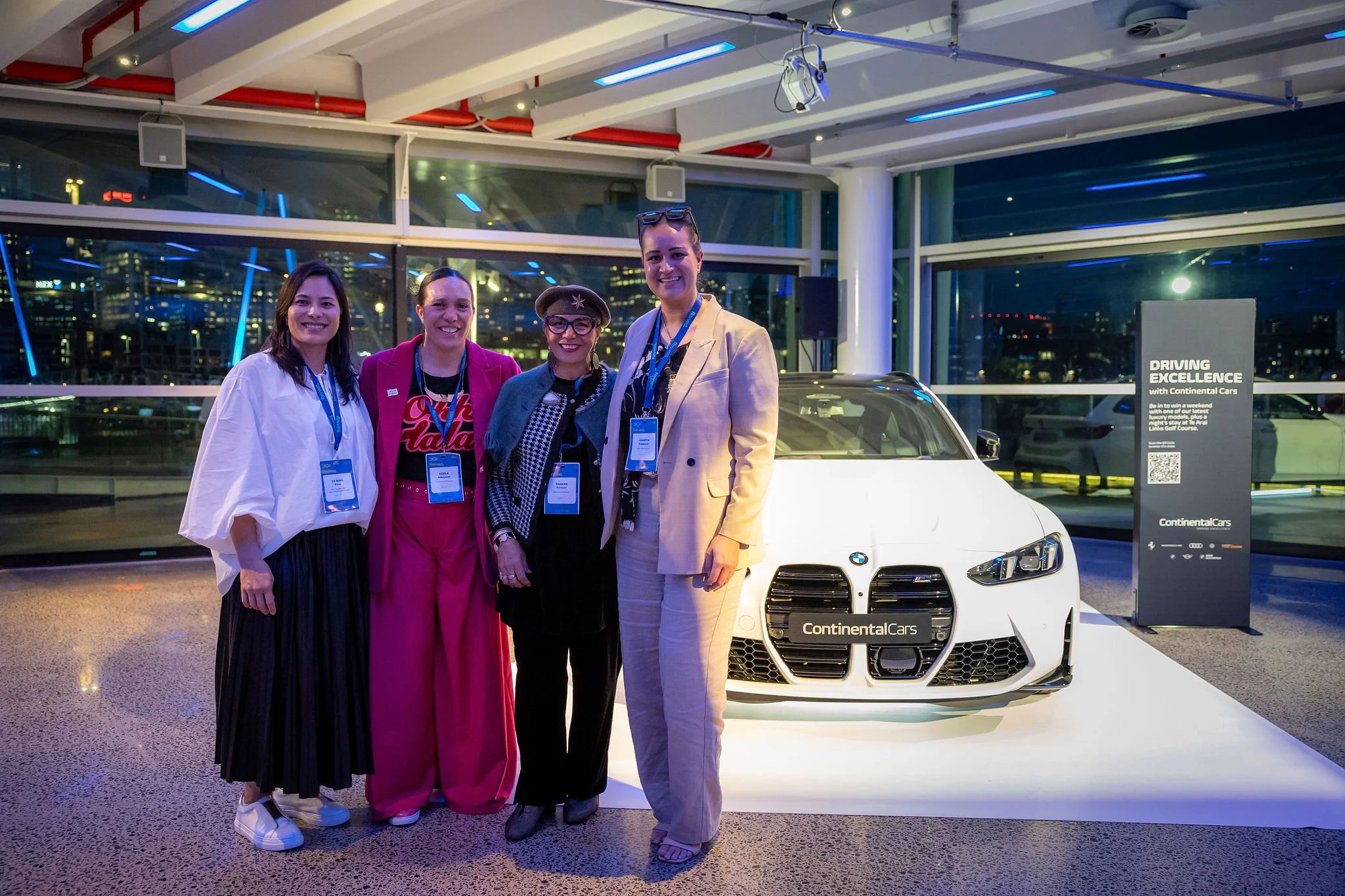 Revved guests at a function at Continental Cars.'