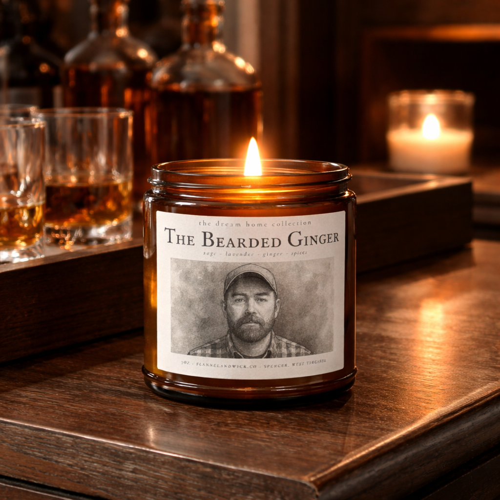 the bearded ginger 7oz soy candle flannel and wick.png