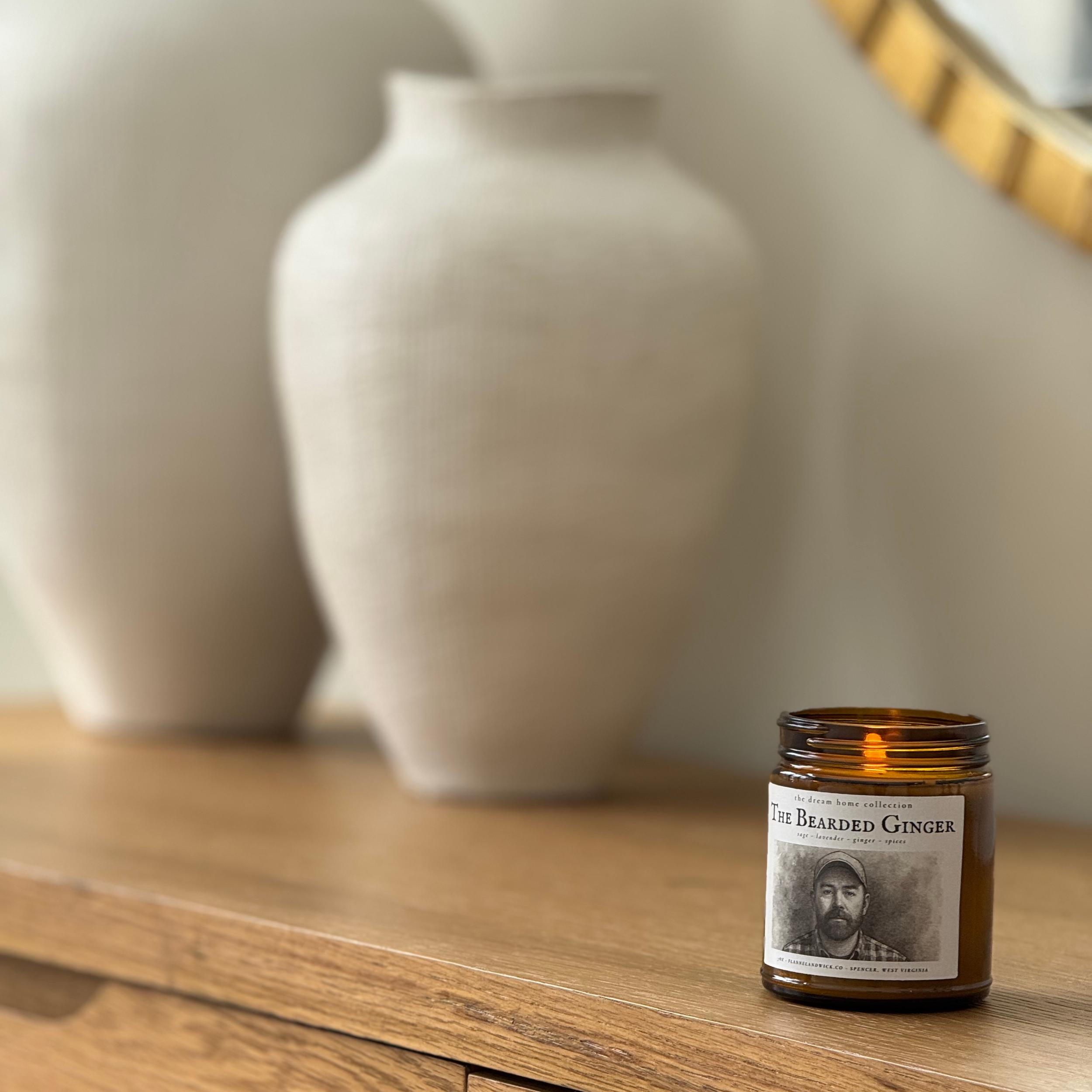 the bearded ginger soy candle 7oz in foyer.png
