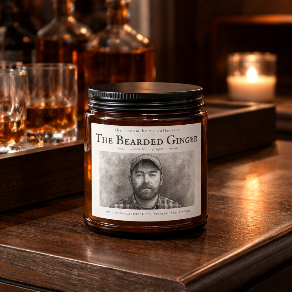 flannel and wick 7oz soy candle the bearded ginger.png