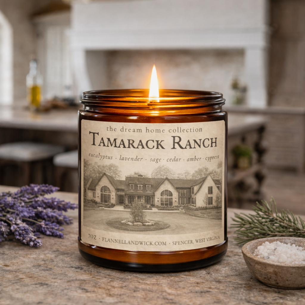 7oz soy candle tamarack ranch flannel and wick.png