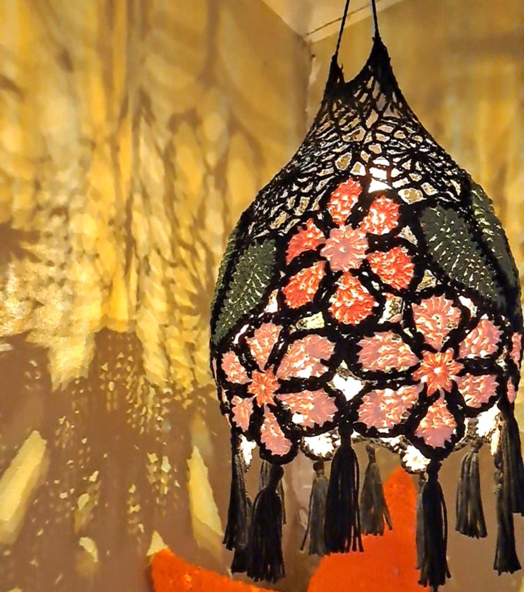 Art Noveau Glow - Crochet Lantern