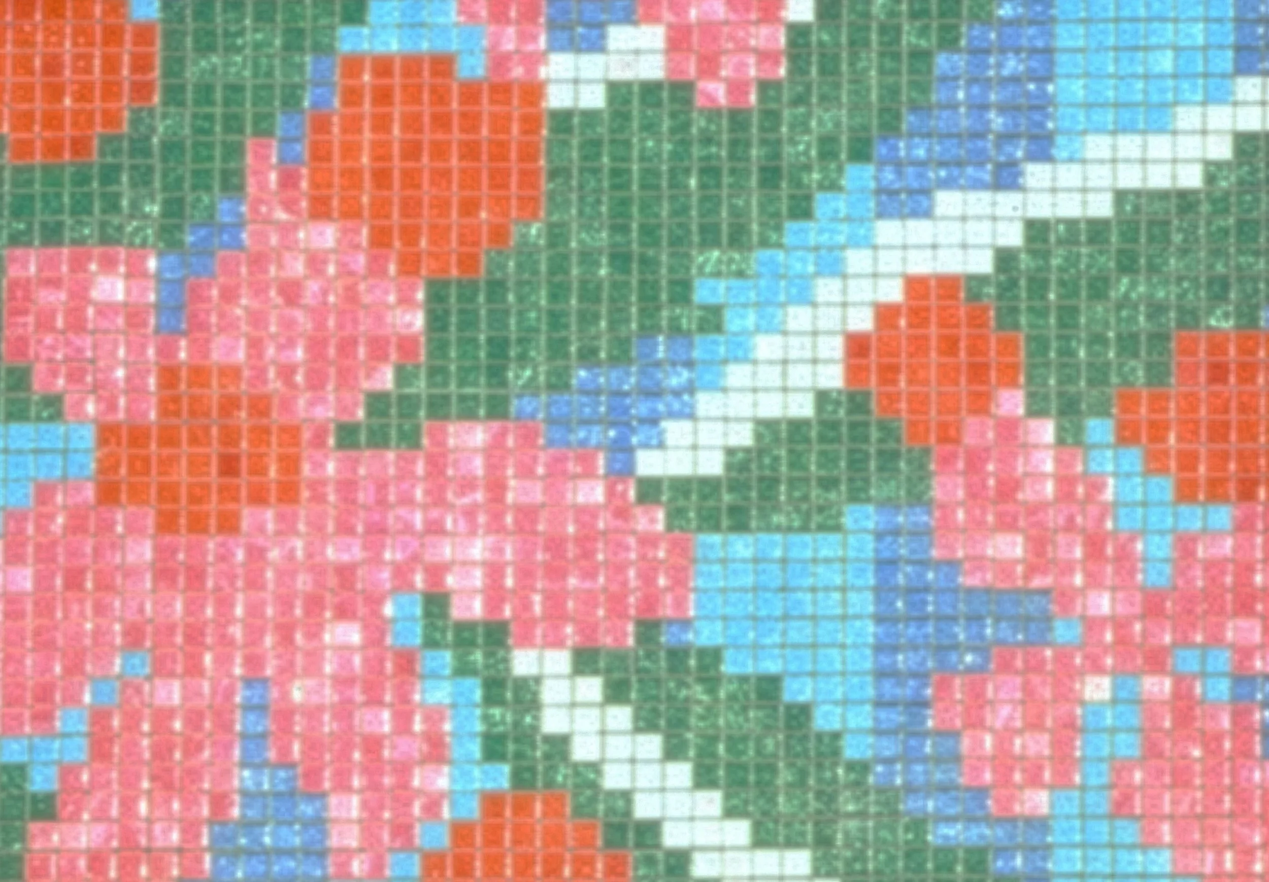Berry Bloom Tile Mosaic   Environmental Art 