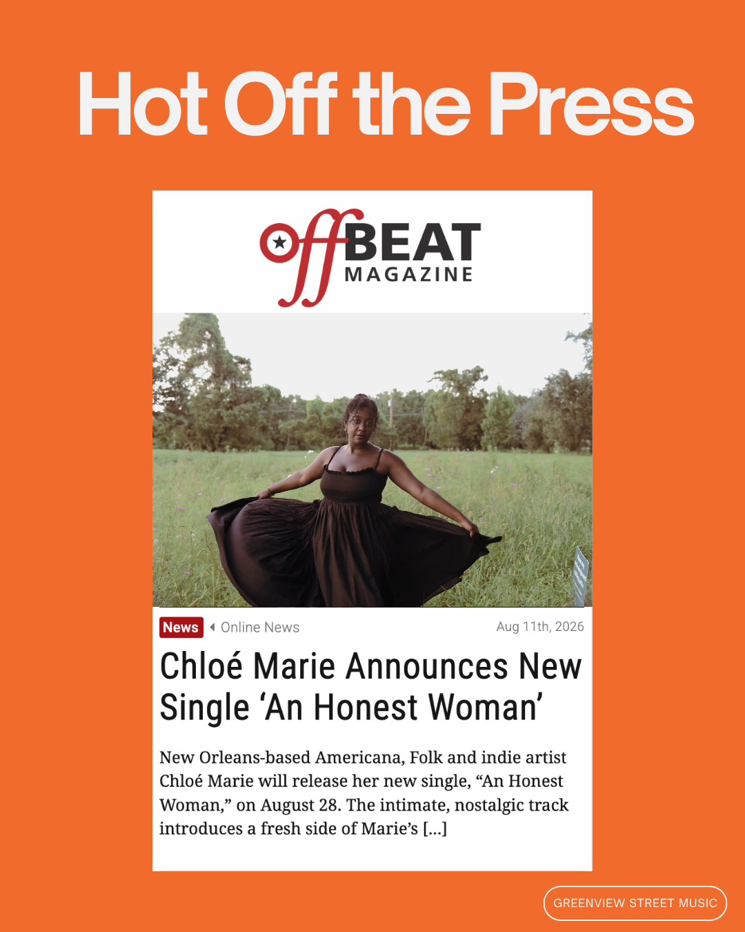 OffBeat Feature - August 2026