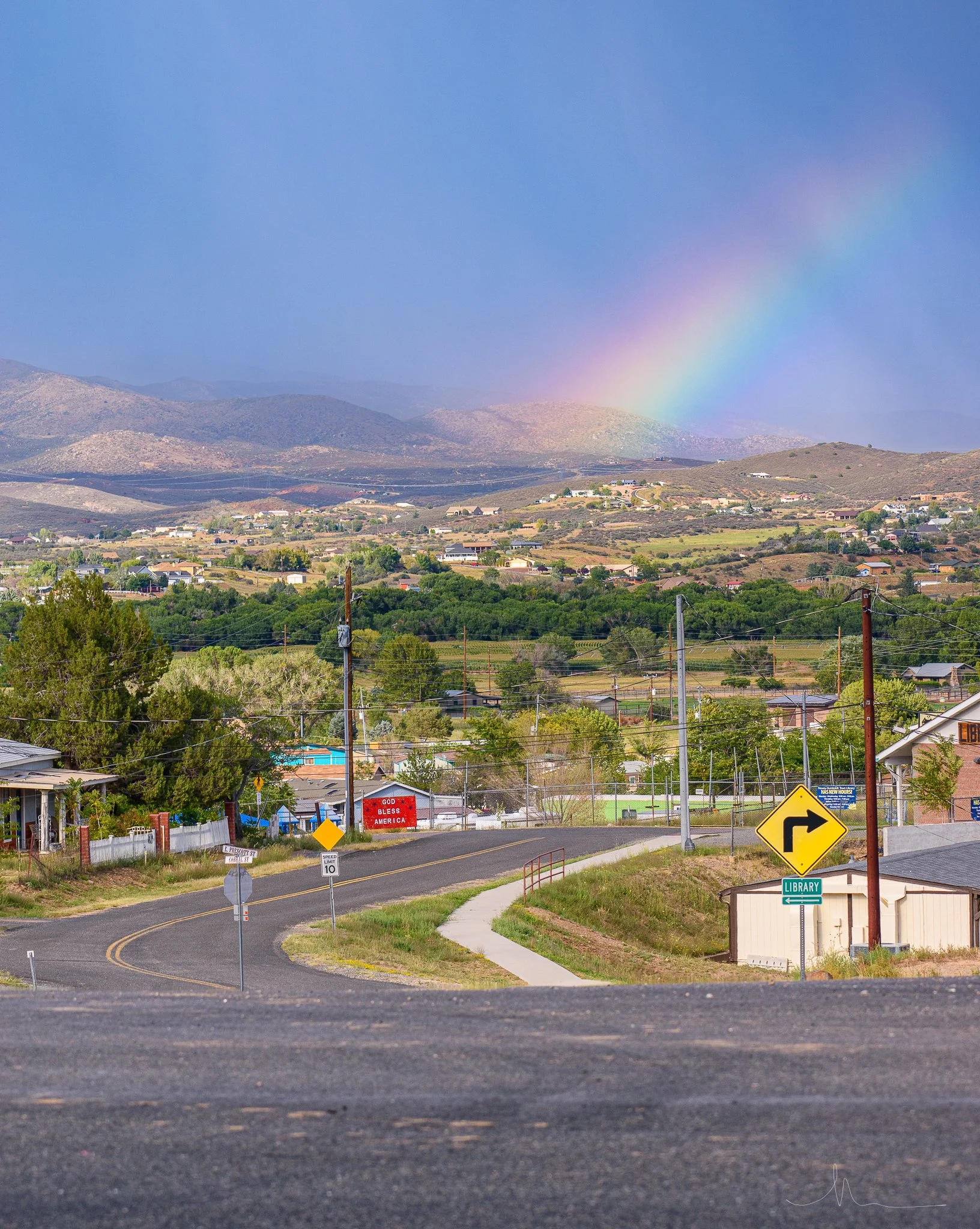 Rainbow in Dewey-Humboldt, Arizona, Photography by Nicole Ford