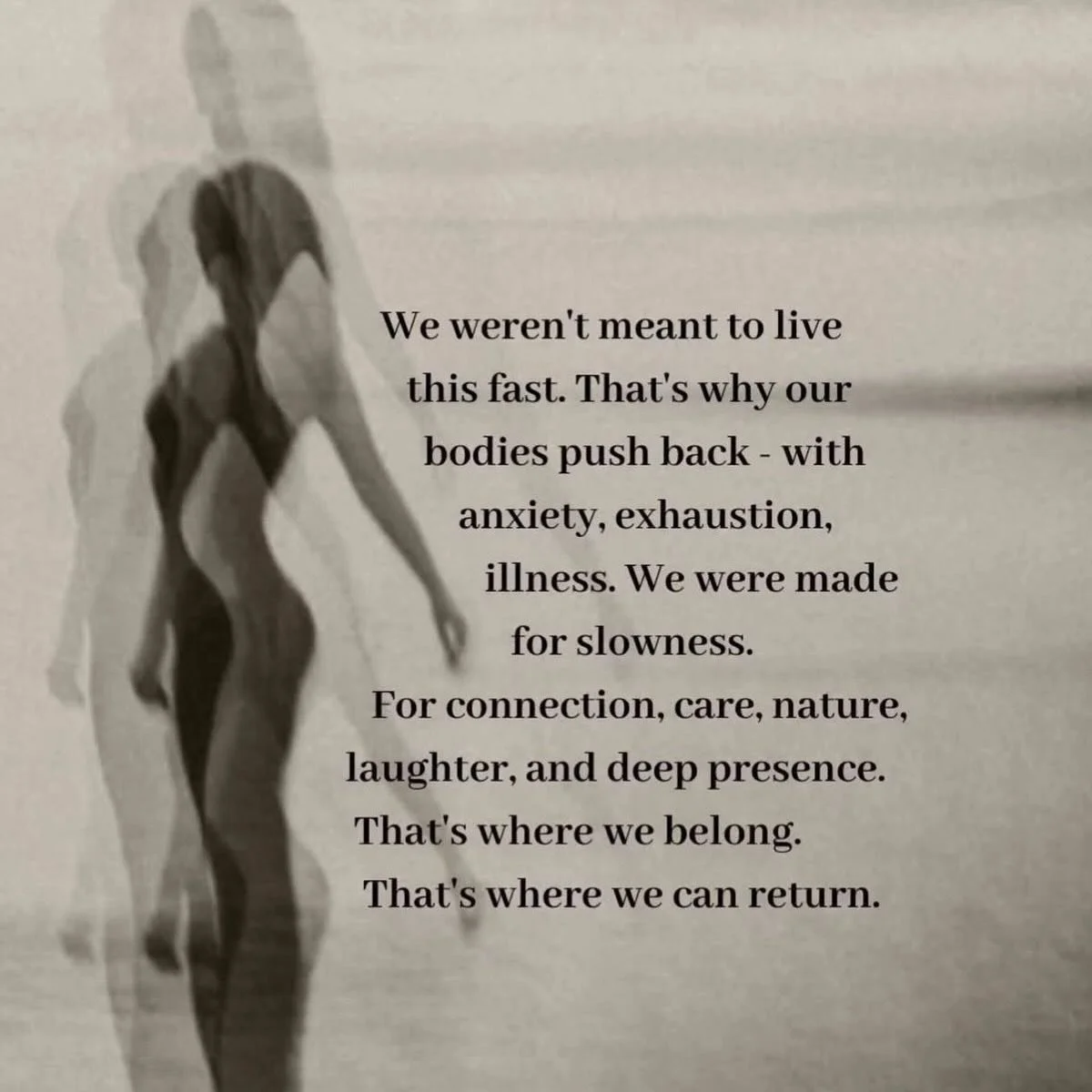 There&rsquo;s a version of you underneath all the conditioning&hellip;
the expectations&hellip;
the stories you&rsquo;ve been carrying.

She&rsquo;s not lost.

She&rsquo;s just waiting for you to slow down enough to feel her again.

This isn&rsquo;t 