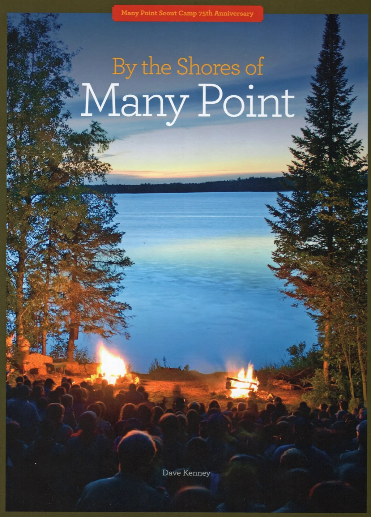 The book cover for By The Shores of Many Point by Dave Kenney