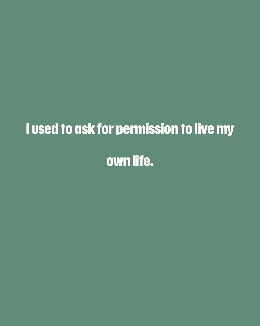 I wasn&rsquo;t physically asking out loud.
But every decision filtered through 
&ldquo;What will people think?&rdquo;
&ldquo;Am I living up to everyone&rsquo;s expectations of me?&rdquo;
&ldquo;Is this even allowed?&rdquo;
For so long I confused bein