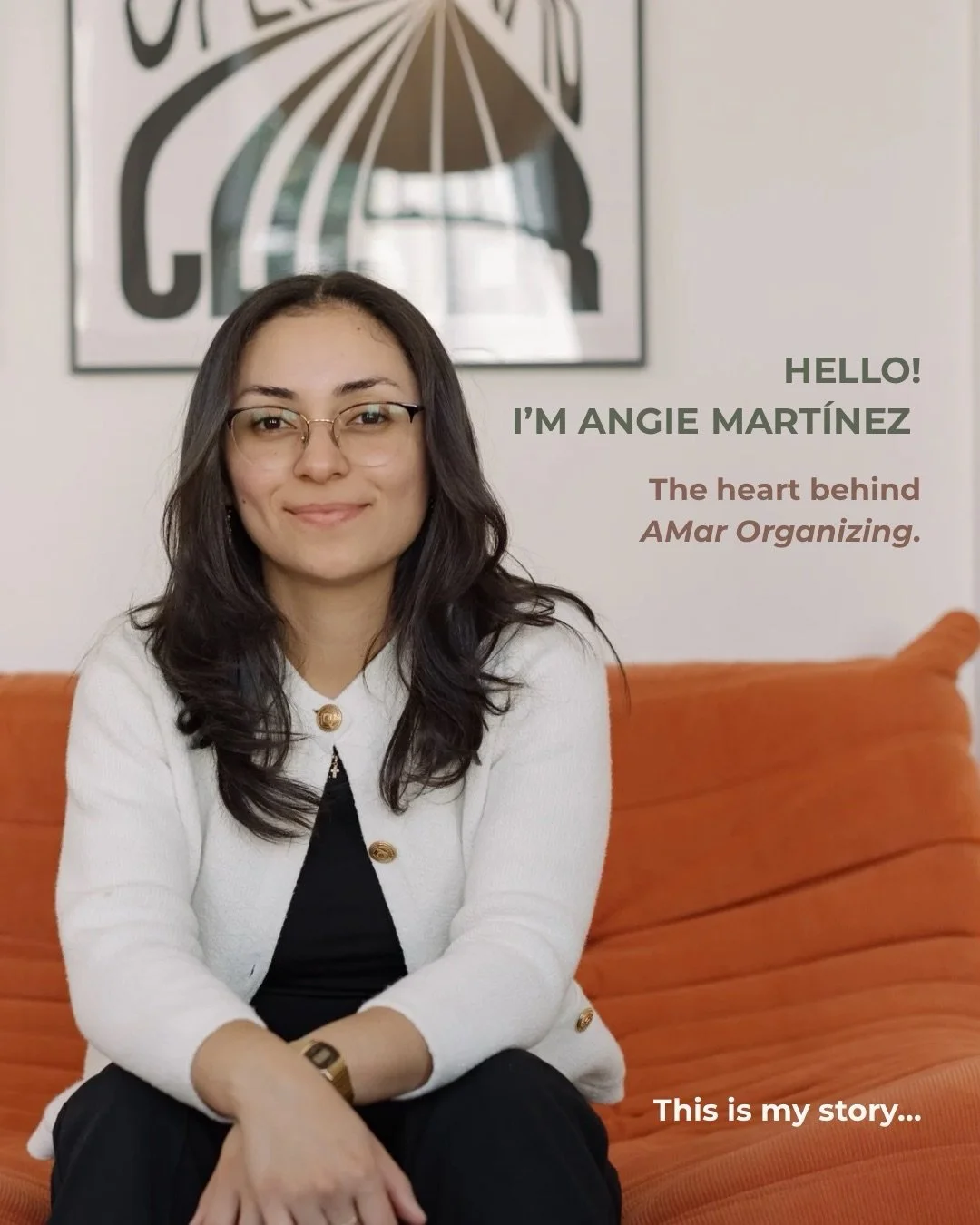 Welcome! This is a little bit about me 😊
Swipe through to read more about my story and how AMar Organizing came to be. Thanks for being part of this journey! 🤍 

Photos by: @_valeriegabrielle