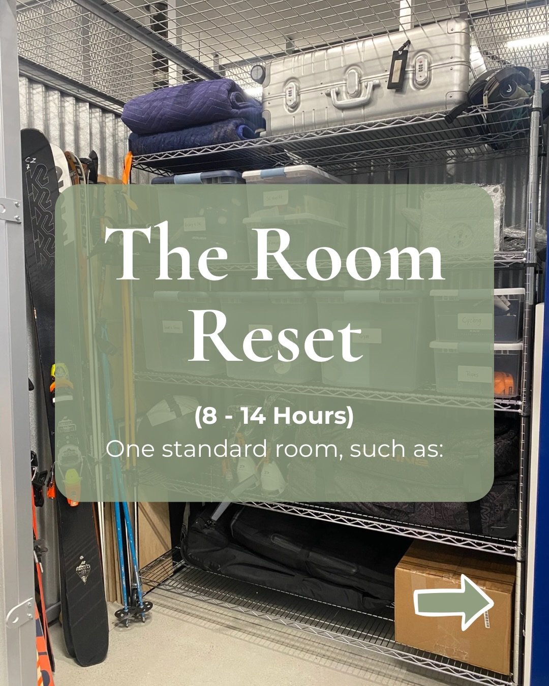 Some rooms need more than a quick tidy.

The Room Reset is a full day or two with me in one space, 8 to 14 hours from first sort to final label. I also work in kitchens, boutique back-of-house storage, design sample libraries, and small business or c