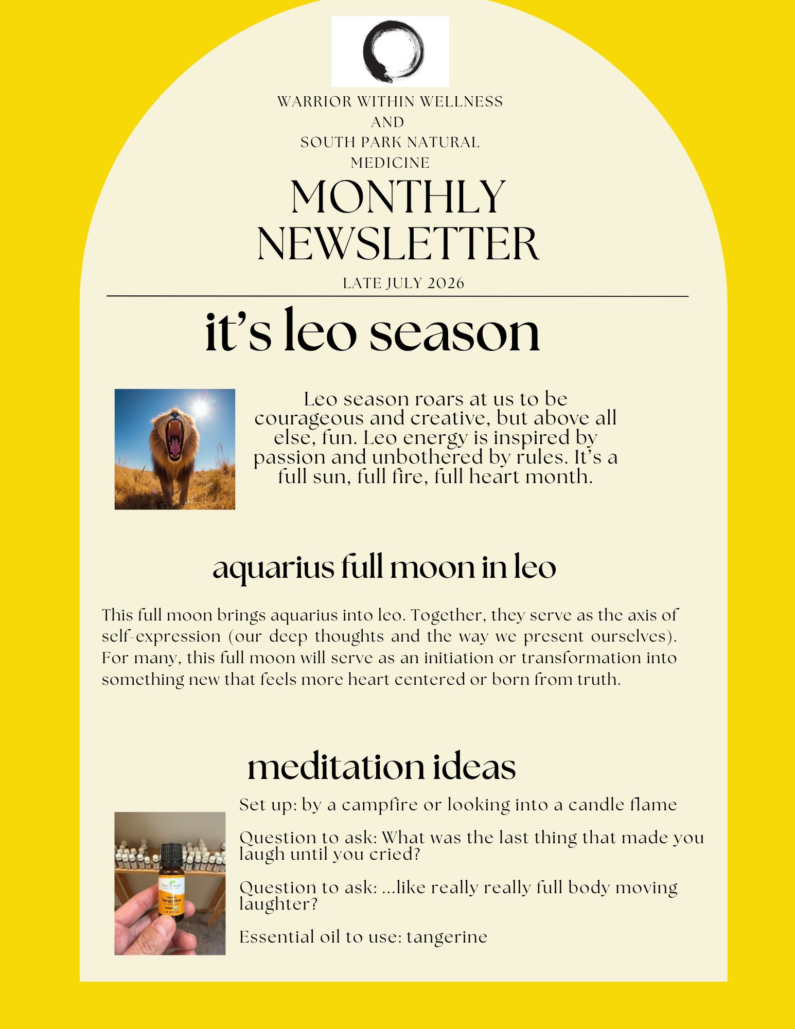 Late July Newsletter 