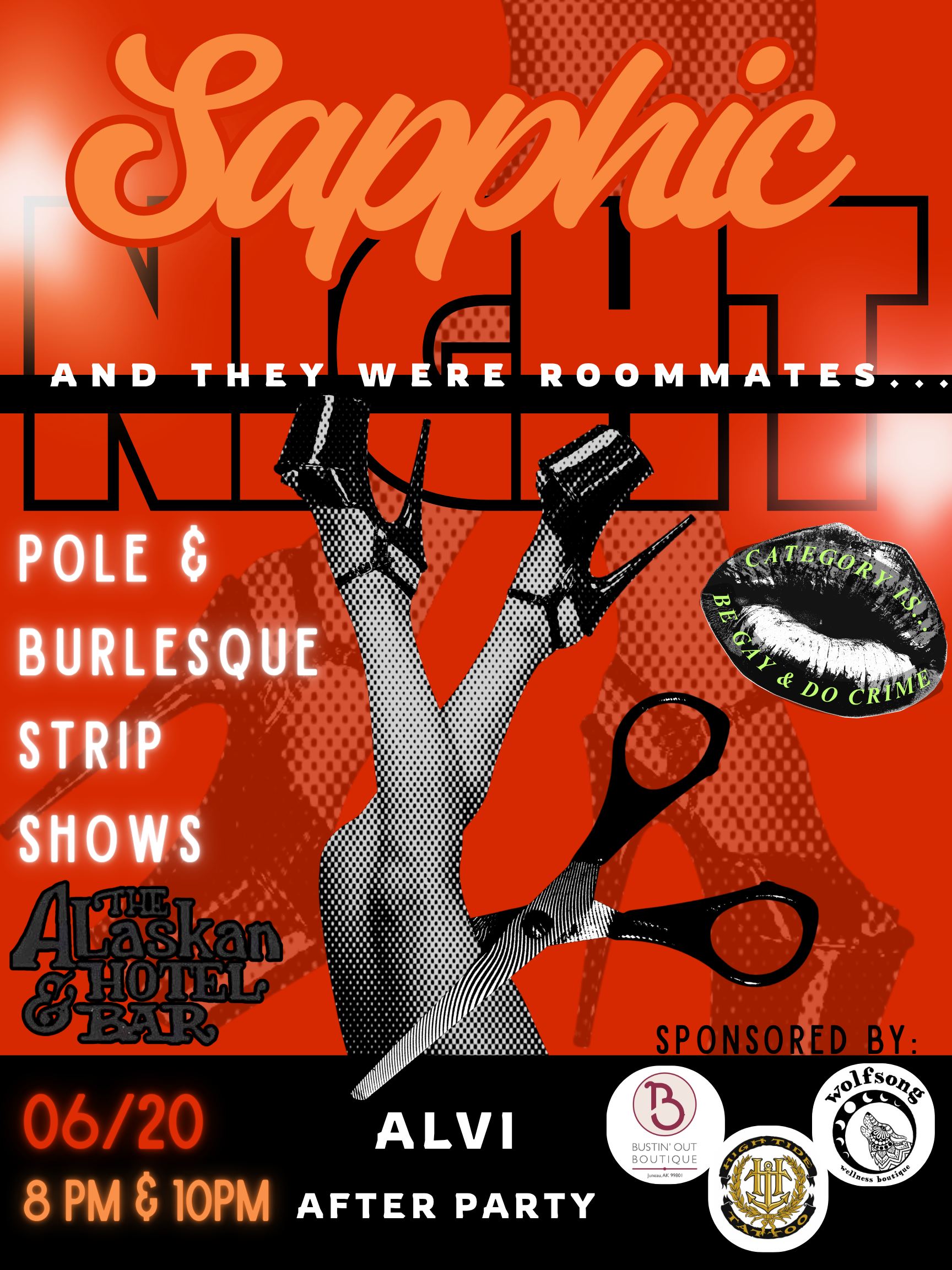 Sapphic Night: Strip Show!