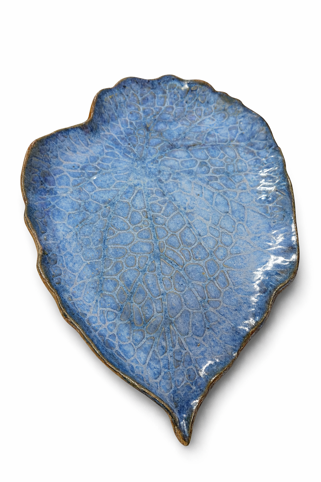 Large Demin Hues Leaf Platter