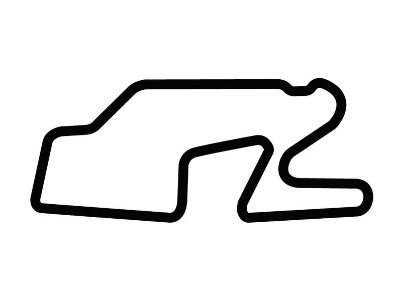 Track outline for Watkins Glen International.