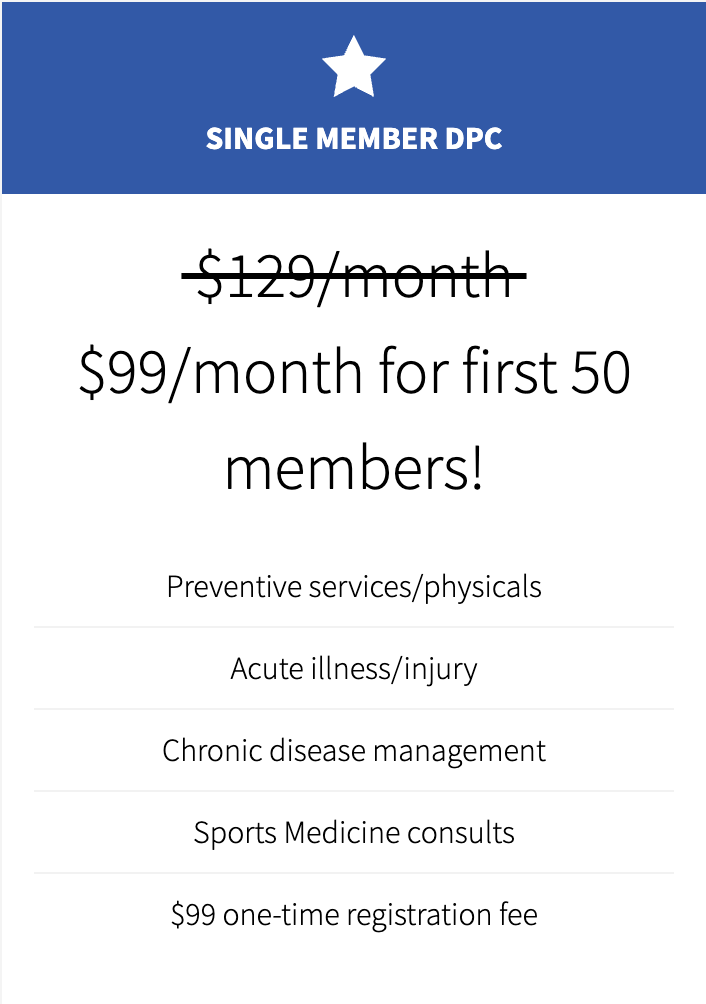 Exclusive Direct Primary Care Membership