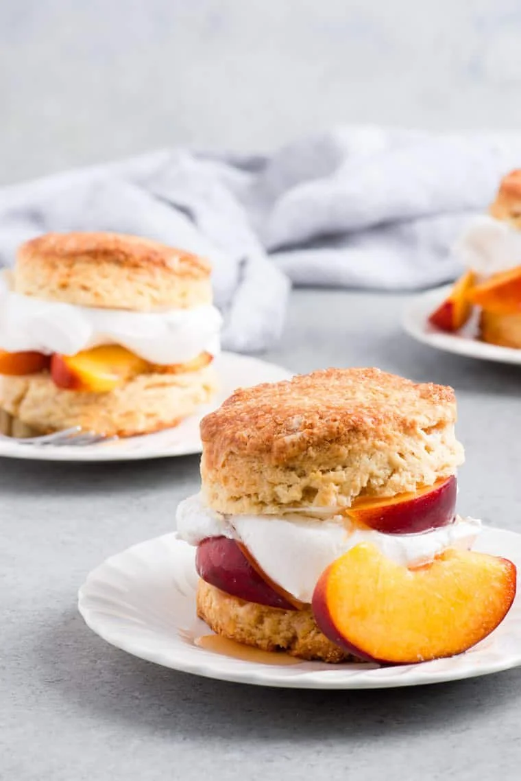 Peach Shortcake with Coconut Whip