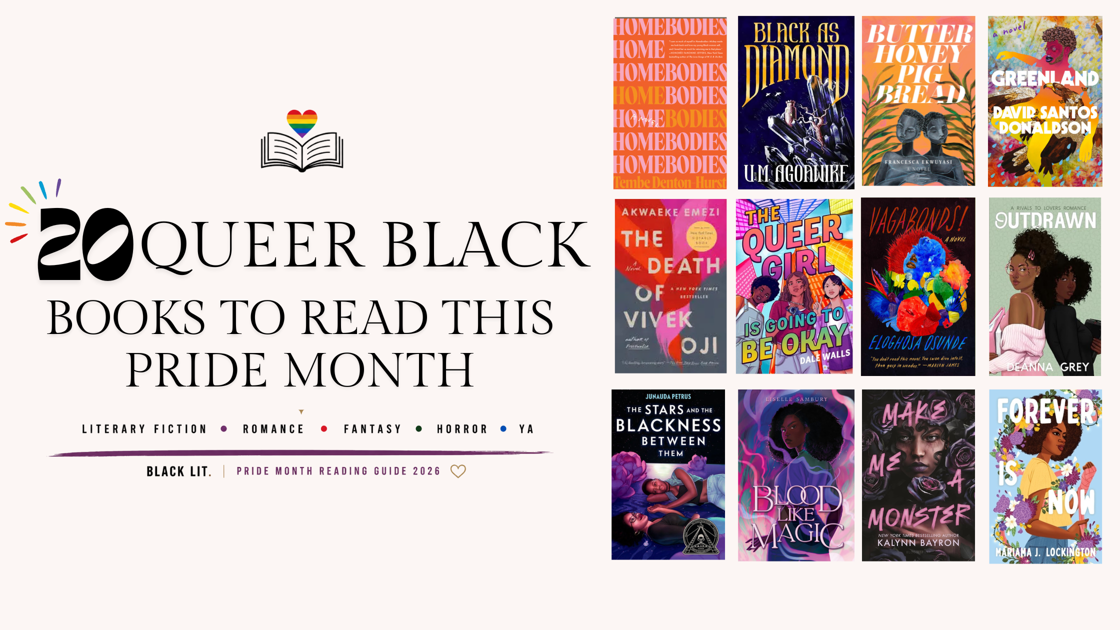 20 Queer Black Authored Books to Read This Pride Month