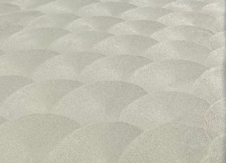 Close-up of spin finished concrete.