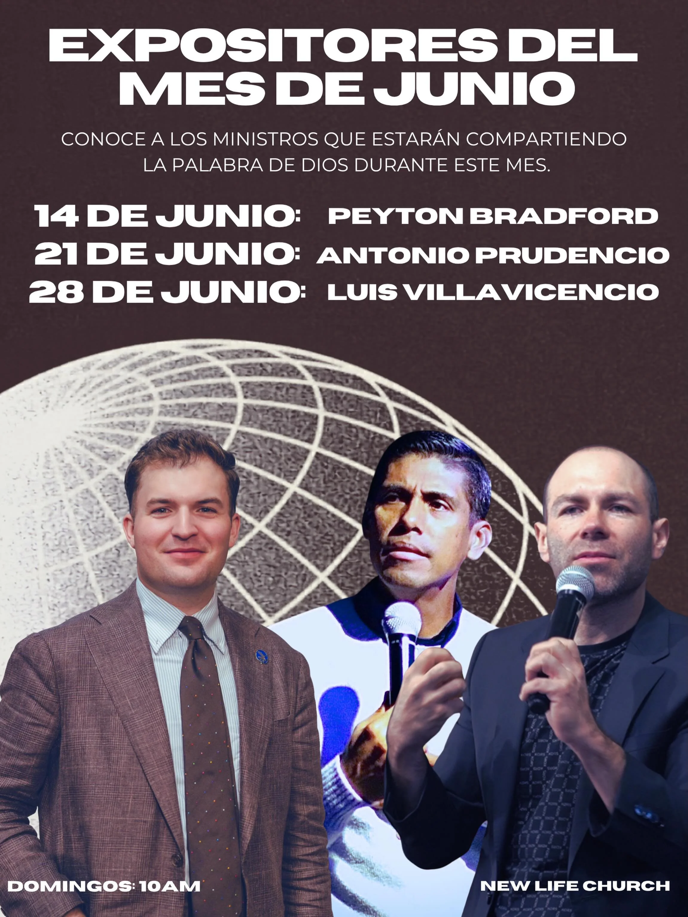 Quedan Tres Domingos. Tres expositores. Una misma misi&oacute;n: compartir la Palabra de Dios. 
No te lo pierdas cada servicio empezar&aacute; a las 10AM 
99 N.San Antonio Ave Upland CA 91786