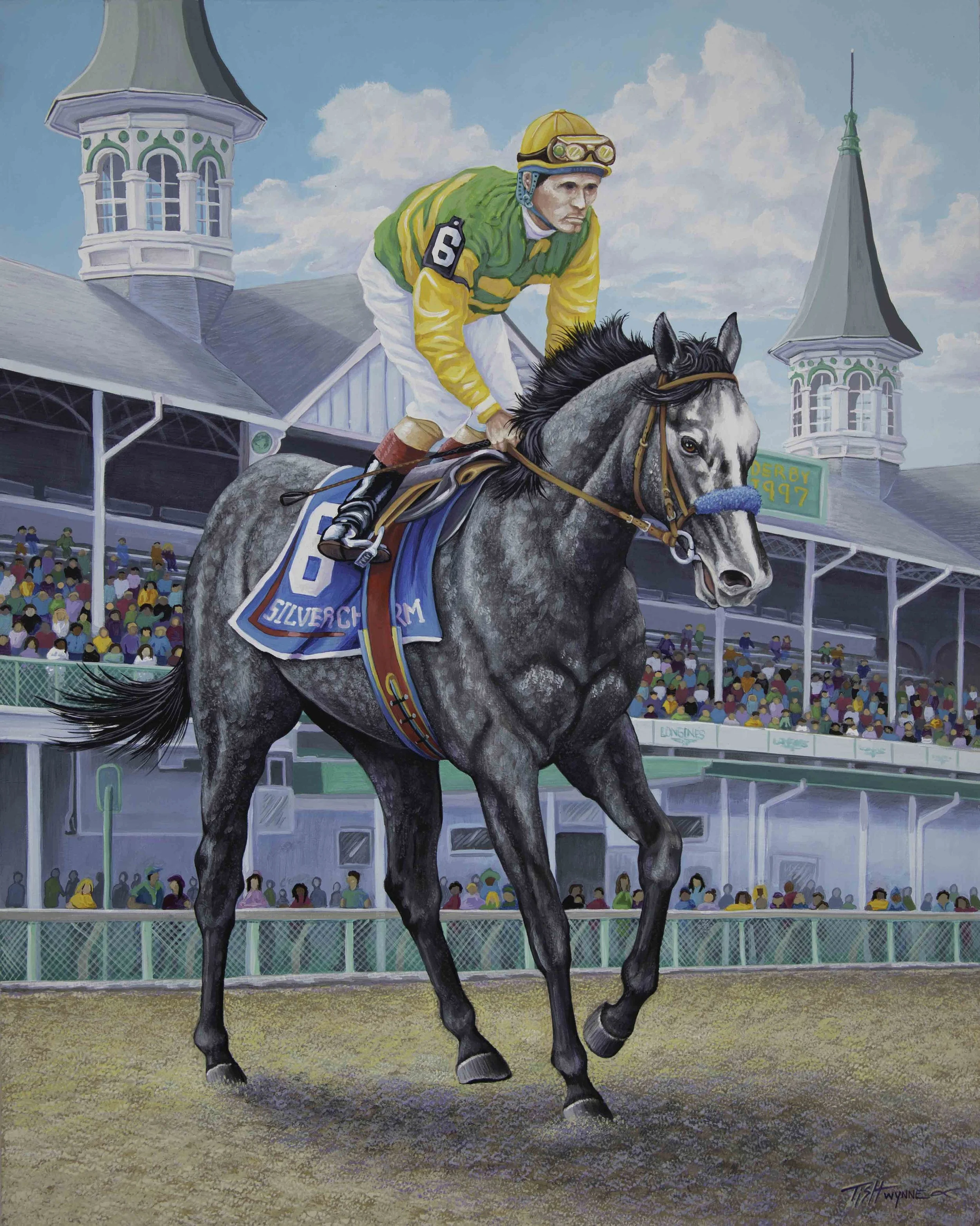 Silver Charm Race Horse