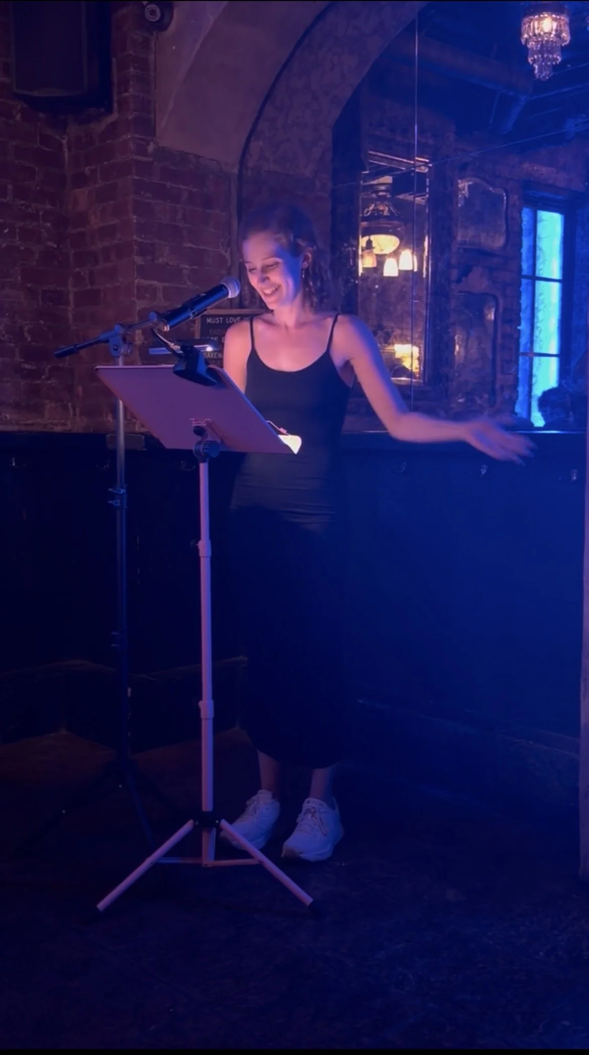 Jacqueline reading from her memoir.