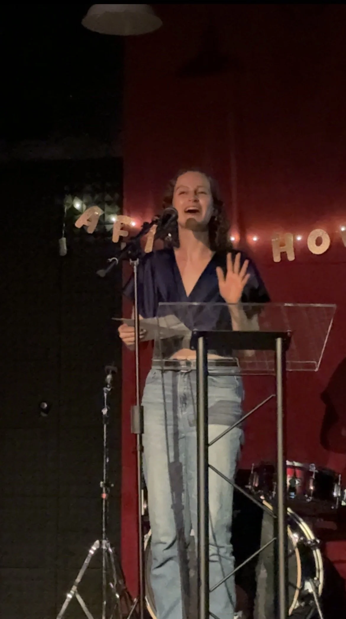 Jacqueline reads her work.