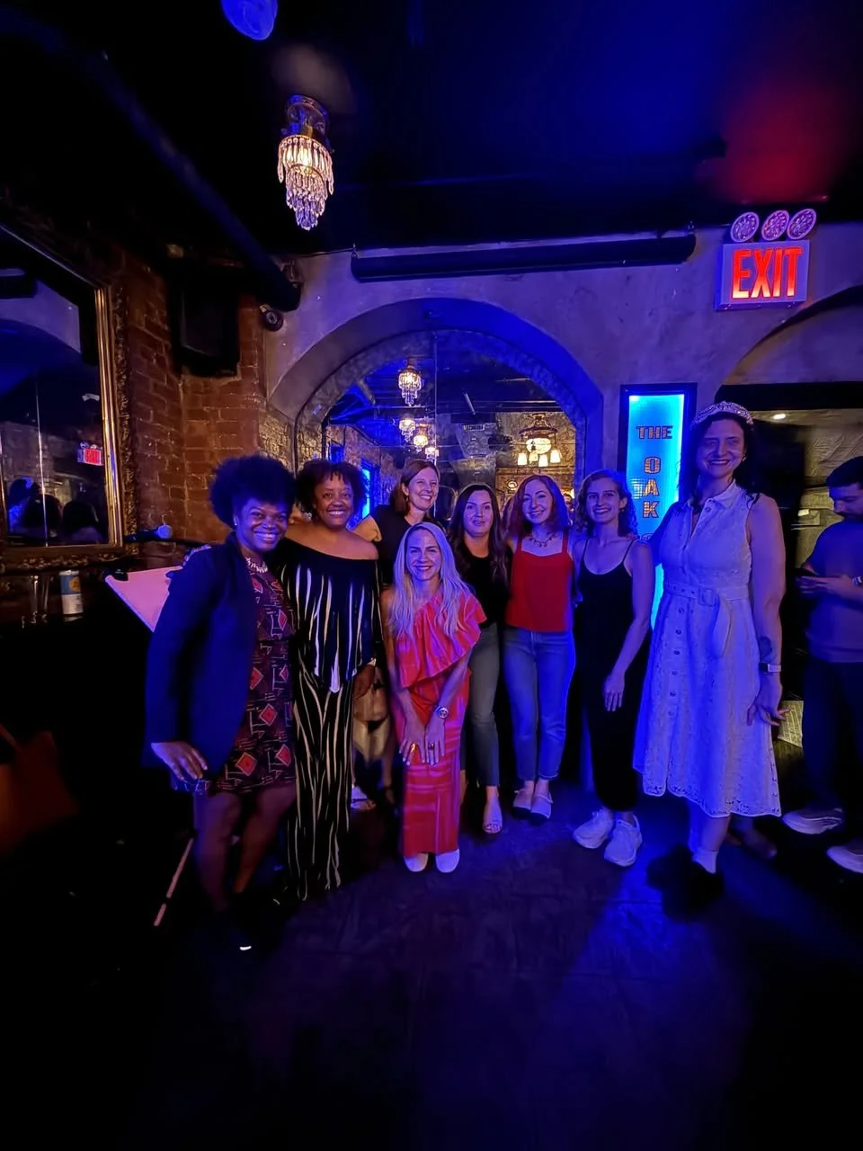 The readers pose for a picture.