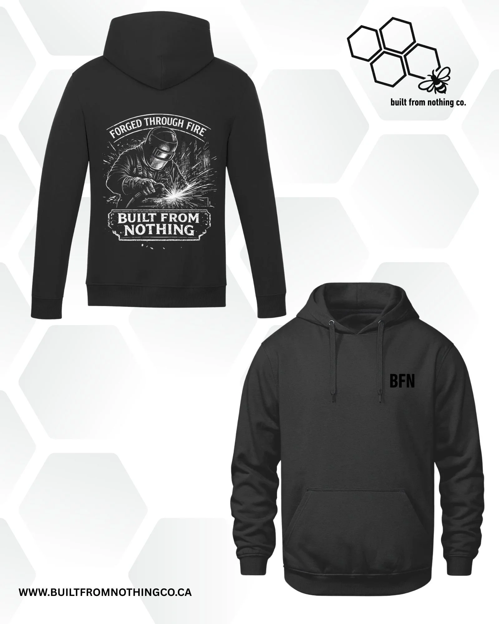 The Forged In The Fire Hoodie – Built From Nothing Welding Edition