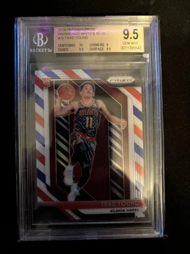 2018-19 Prizm Trae Young RWB BGS 9.5