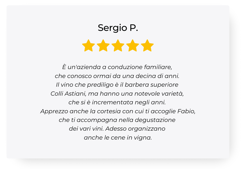 Abbiamo fatto questa magnifica esperienza di degustazione vini, con tagliere. Fabio è stato gentilissimo e soprattutto molto professionale. I vini erano uno più buono dell'altro soprattutto il pas (1).png