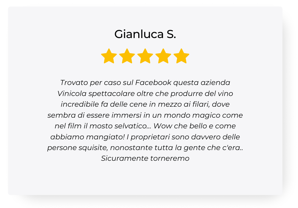 Abbiamo fatto questa magnifica esperienza di degustazione vini, con tagliere. Fabio è stato gentilissimo e soprattutto molto professionale. I vini erano uno più buono dell'altro soprattutto il pas (3).png