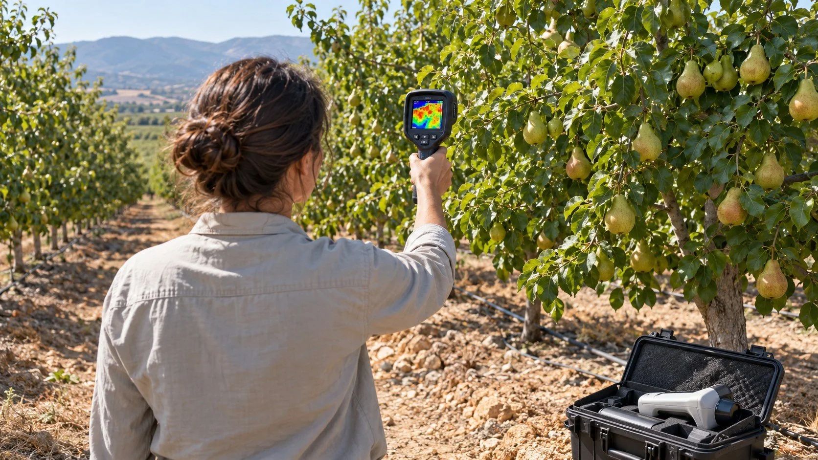 ORCHID — Heat-resilient pear varieties through thermal imaging