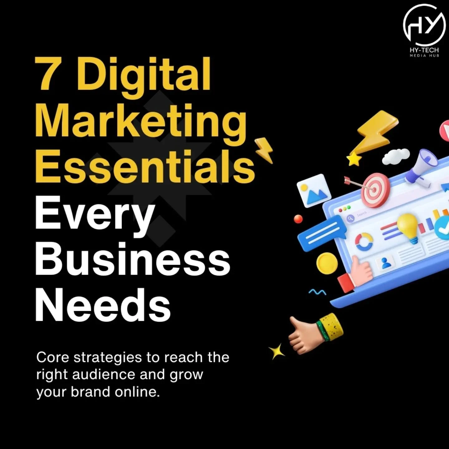 Smart strategies. Powerful engagement. Real growth.
That&rsquo;s the HyTech Media Hub way ✨
#PremiumMarketing #HyTechMediaHub #DigitalExperts #BrandEngagement #OnlineSuccess CreativeMarketing SocialMediaAgency GrowthHacking MarketingSolutions Busines