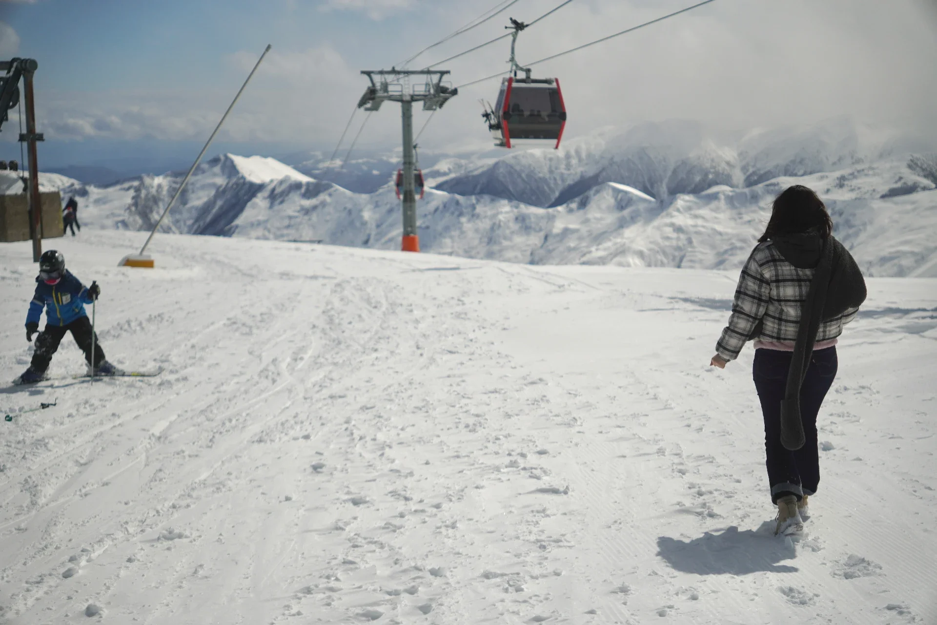 Experience the best skiing in Georgia with high-altitude powder slopes, professional paragliding, and breathtaking mountain views.