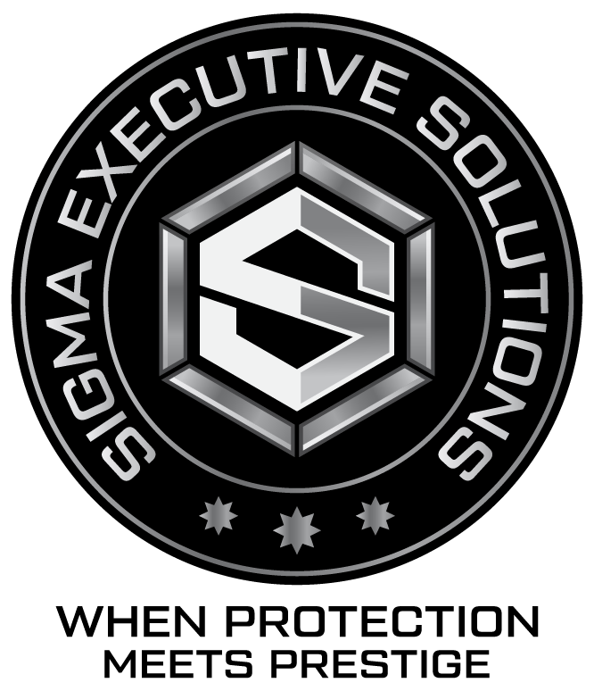 Logo of Sigma Executive Solutions featuring a stylized 'S' inside a hexagon, surrounded by the company name on a black background.