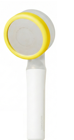 Waterwel vitamin C shower head white yellow with vitamin C filter capsule