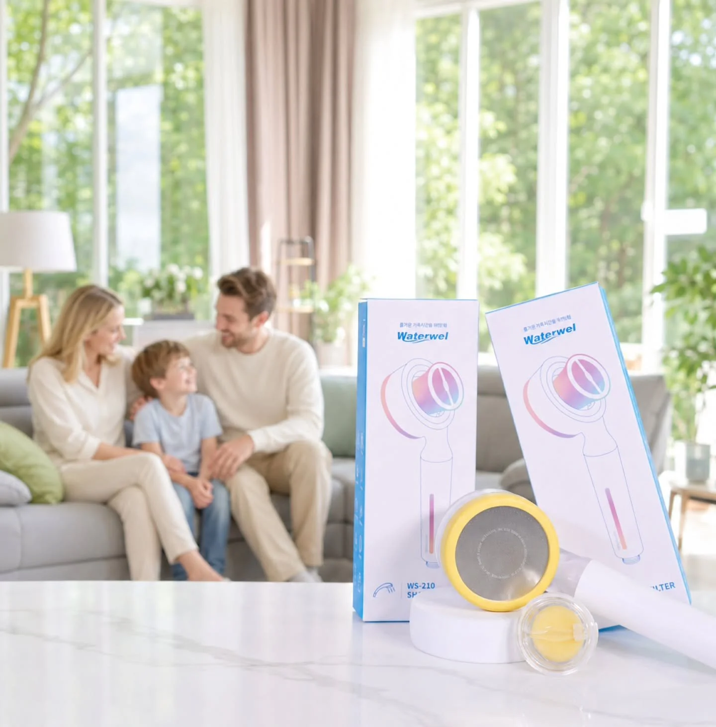 Better showers for the whole family. 💧

Every day, your skin and hair come into contact with the water from your shower. Waterwel helps make that daily routine feel a little gentler.

💧 Dual filtration system
🍋 Vitamin C helps neutralise residual 