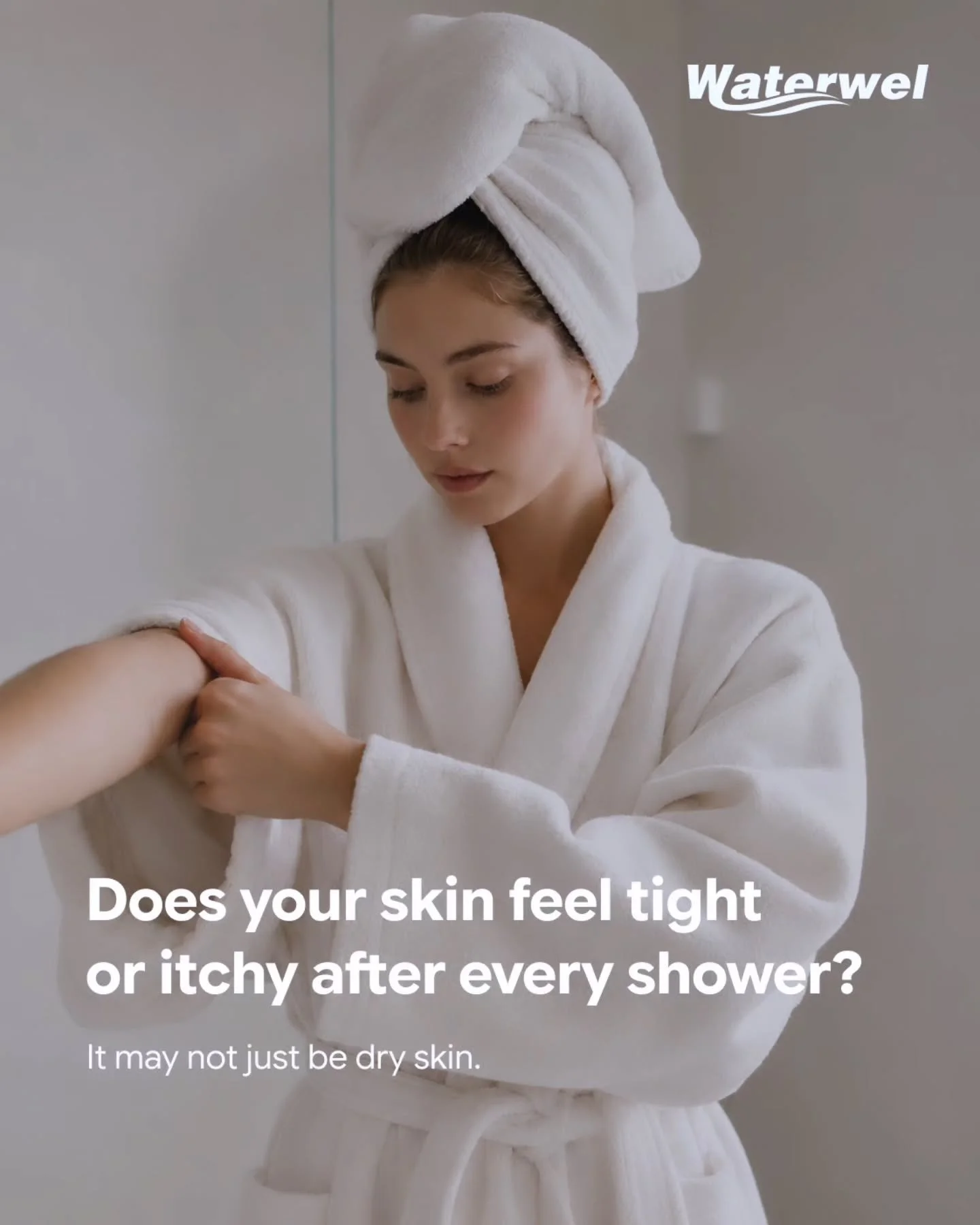 🚿 Does your skin feel tight or itchy after every shower?

💧 It may not just be dry skin. There's still chlorine in UK tap water, and you shower in it every single day.

🍋 Waterwel's Vitamin C filter neutralises chlorine as the water passes through