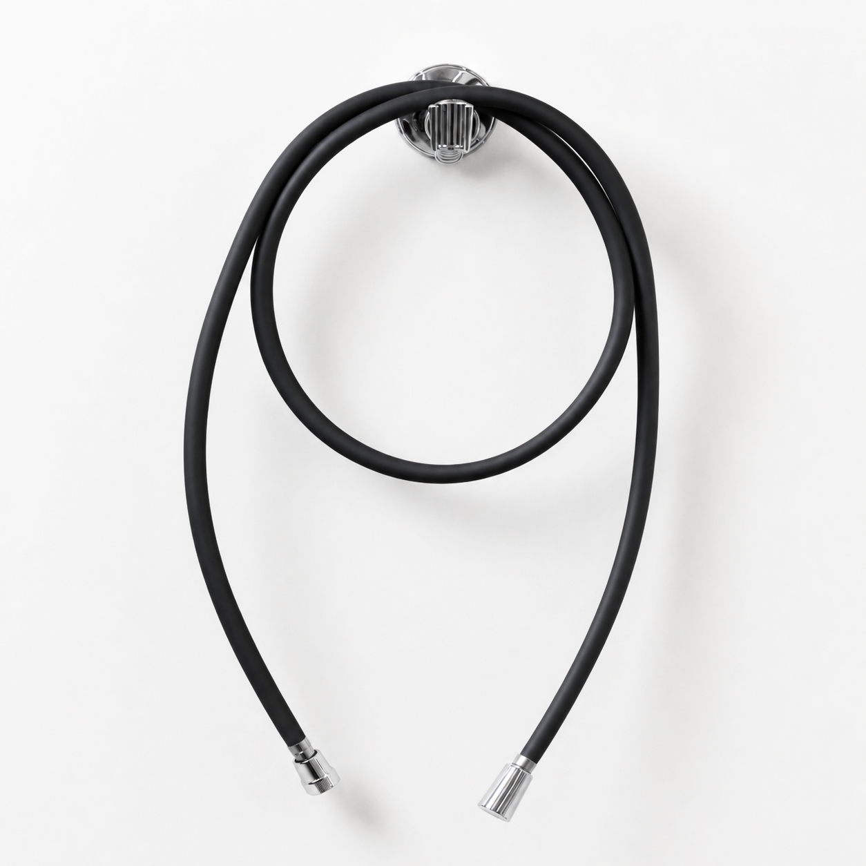 Self-Draining Shower Hose - Black