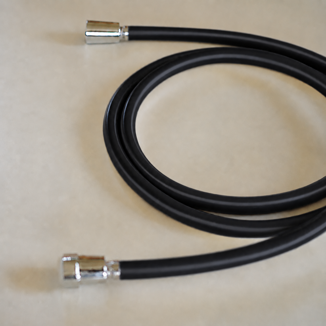 Self-Draining Shower Hose - Black