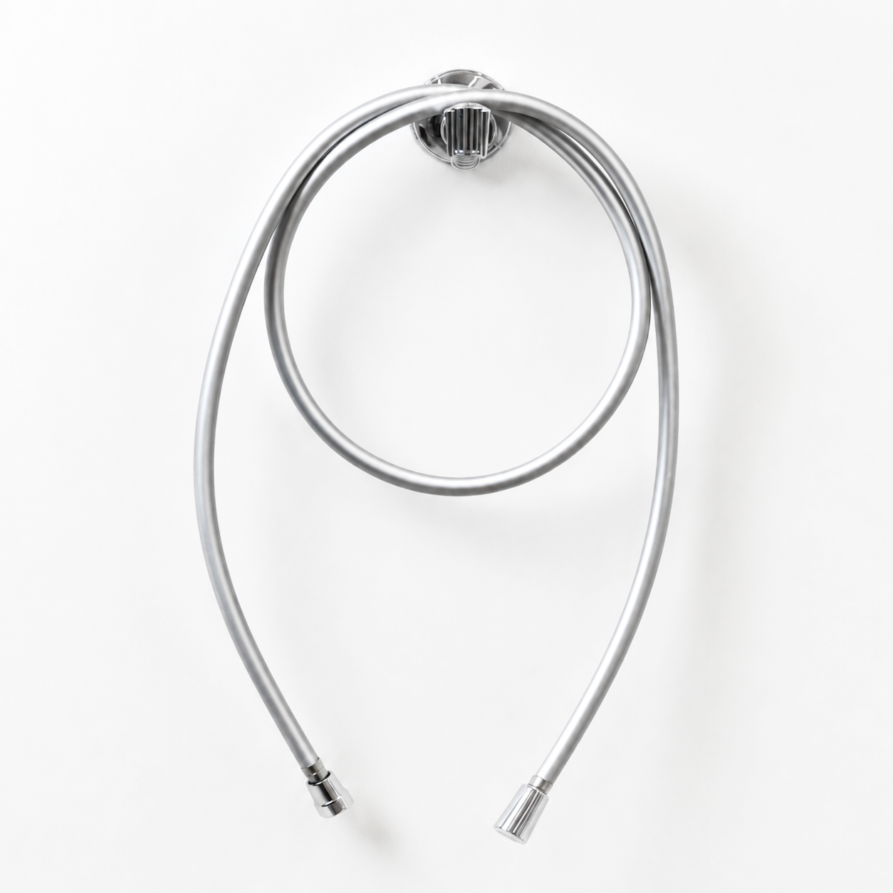 Self-Draining Shower Hose - Silver