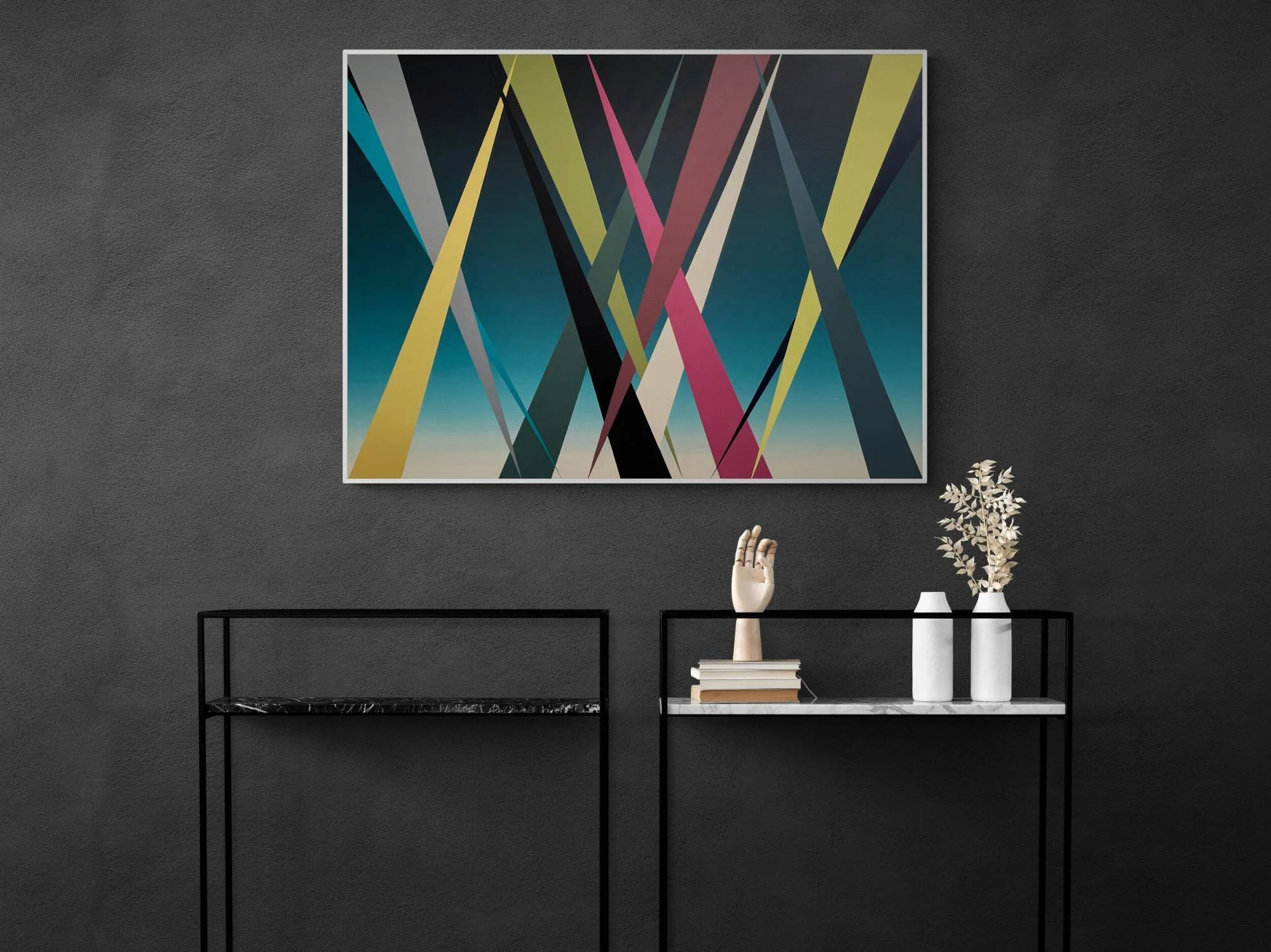 Danny Jacobson Series 6 #14 original abstract acrylic painting 122cm x 92cm Melbourne artist