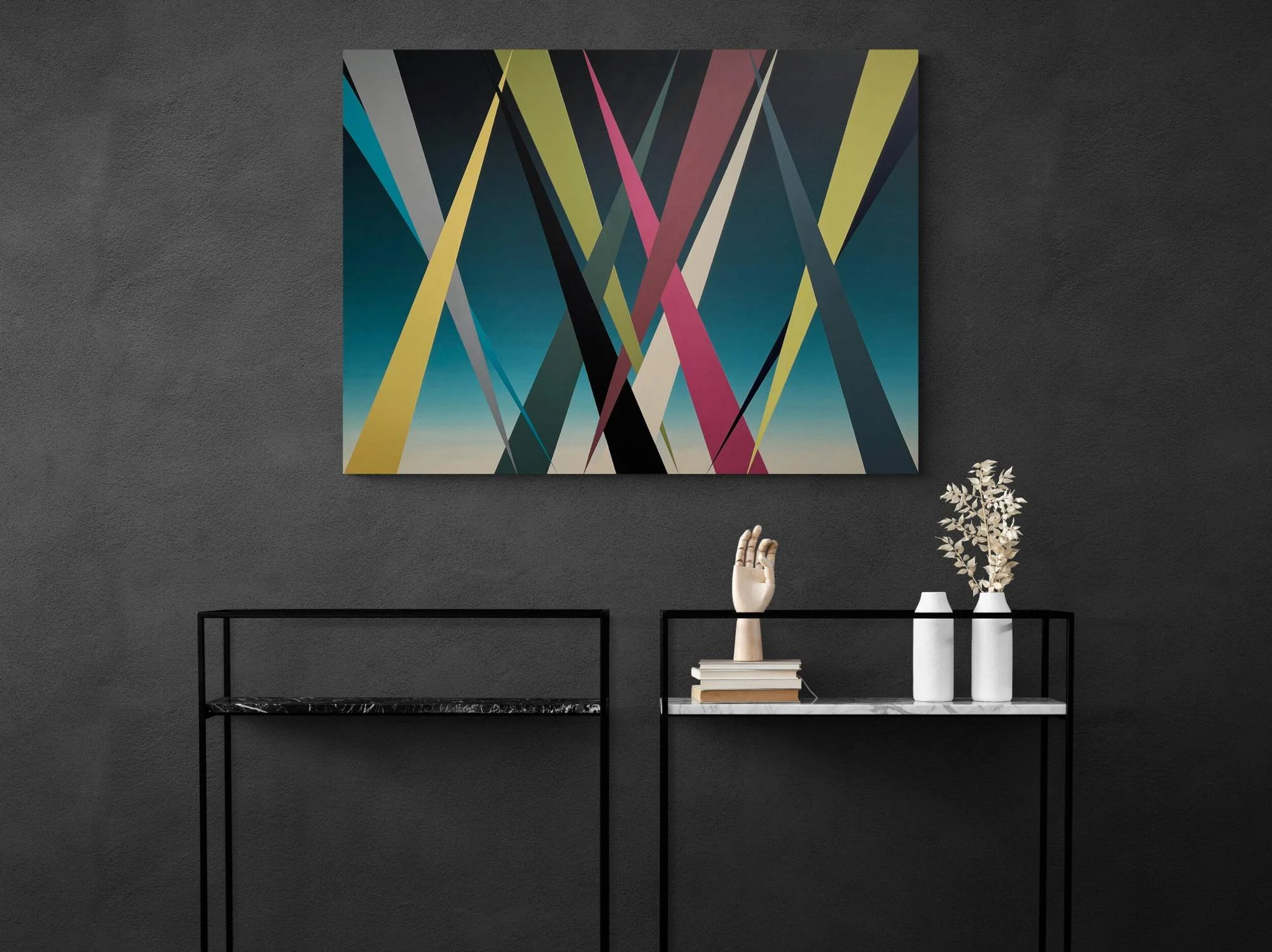 Danny Jacobson Series 6 #14 original abstract acrylic painting 122cm x 92cm Melbourne artist