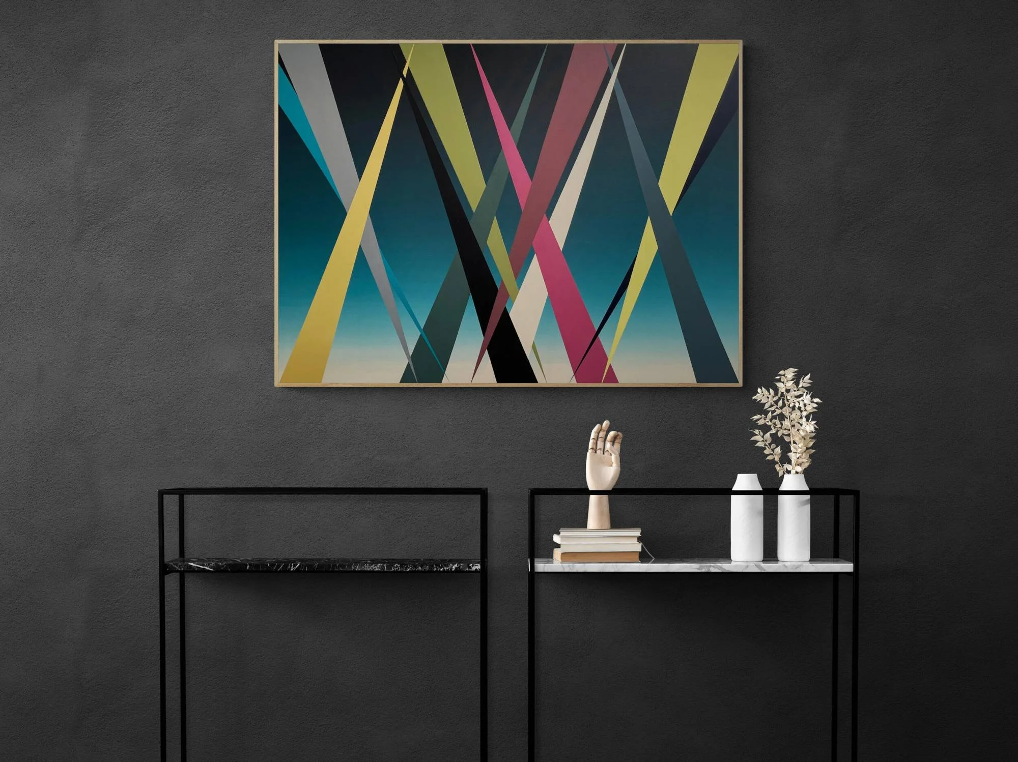 Danny Jacobson Series 6 #14 original abstract acrylic painting 122cm x 92cm Melbourne artist